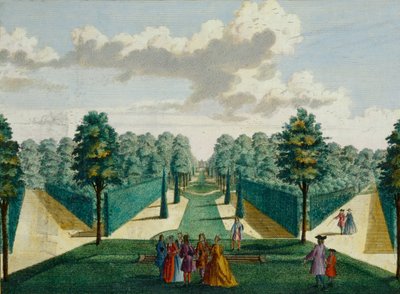 Diseño para un Jardín, c.1700 de Hendrick de and Brouerius Van Nidek, Mattheus Leth